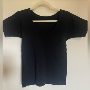 Black Spandex Short-sleeve shirt